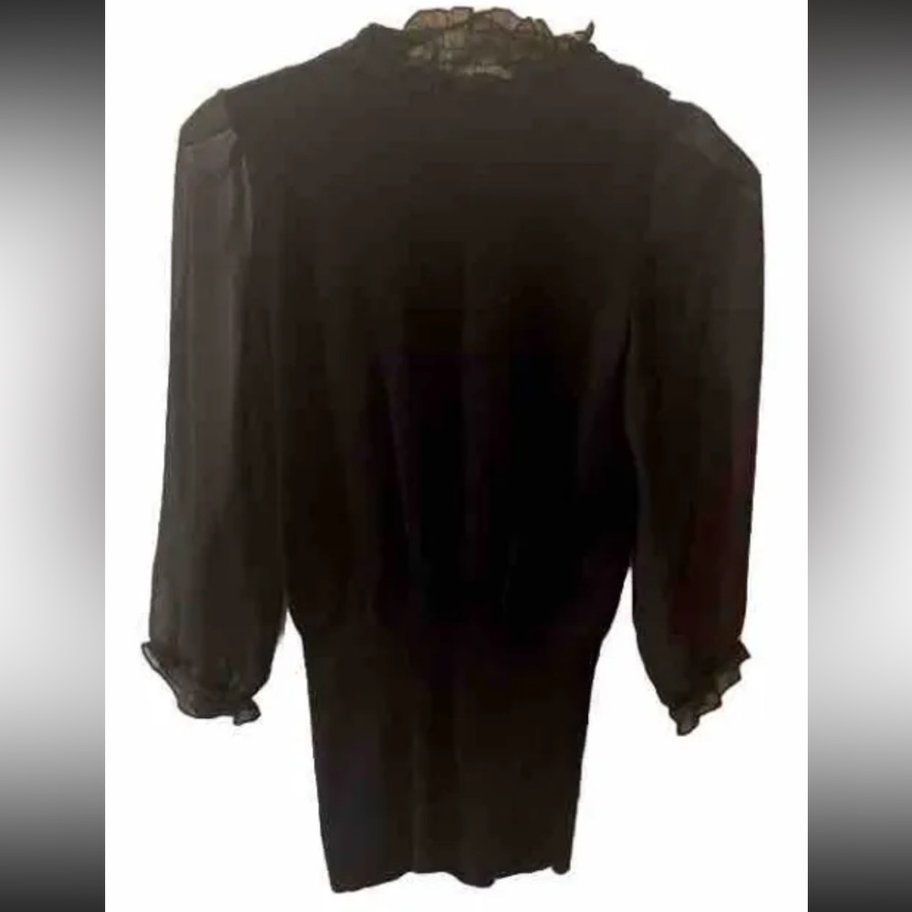 Tracy M Ruffle Accent Turtle Neck Top - Picture 6 of 6